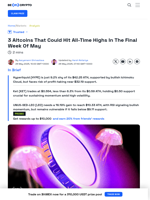 3 Altcoins That Could Hit All-Time Highs In The Final Week Of May