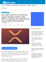 Can XRP score a 127% price jump? Analyst shares why XRP’s funding rate positioning could make this possible ⋆ ZyCrypto