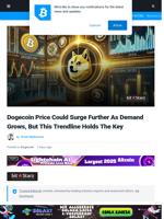Dogecoin Price Could Surge Further As Demand Grows, But This Trendline Holds The Key | Bitcoinist.com