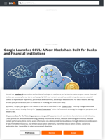 Google Launches GCUL: A New Blockchain Built for Banks and Financial Institutions - Brave New Coin