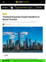 Thailand Expands Crypto Sandbox to Boost Tourism