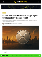 Expert Predicts XRP Price Surge, Eyes $36 Target in 'Phoenix Flight - CoinCentral