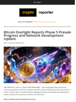 Bitcoin Everlight Reports Phase 5 Presale Progress and Network Development Update
