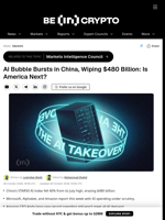 AI Bubble Bursts in China, Wiping $480 Billion: Is America Next?