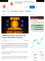 BNB Chain Surges in Q3 2025: Fees, Growth, and Gasless Payments - NullTX