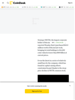 Bitcoin (BTC) Level Topped Up at Michael Saylor's MSTR