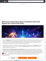 Wall Street Pushes Back: Banks and Brokers Warn SEC Against Over-Liberal DeFi Plans - Brave New Coin