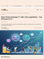 Story Protocol jumps 7% after Aria acquisition - Can IP break $3.2? - AMBCrypto