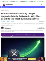 XRP Price Prediction: Key Ledger Upgrade Quietly Activated – Why This Could Be the Most Bullish Signal Yet