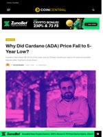 Why Did Cardano (ADA) Price Fall to 5-Year Low?