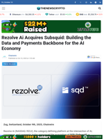 Rezolve Ai Acquires Subsquid: Building the Data and Payments Backbone for the AI Economy - TheNewsCrypto