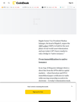 XRP News: Ripple SVP Says XRP Ledger ‘Uniquely Suited’ for Tokenizing Real-World Assets