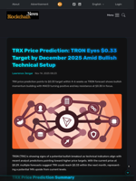 TRX Price Prediction: TRON Eyes $0.33 Target by December 2025 Amid Bullish Technical Setup - Blockchain.News