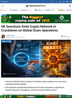 UK Sanctions Xinbi Crypto Network in Crackdown on Global Scam Operations - TheNewsCrypto