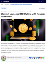 Starknet Launches BTC Staking with Rewards for Holders