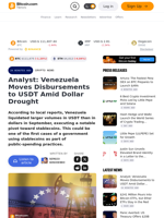 Analyst: Venezuela Moves Disbursements to USDT Amid Dollar Drought – Crypto News Bitcoin News