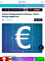 Cash Isn’t Going Anywhere, ECB Says — But It’s Getting A Digital Twin