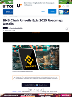 BNB Chain Unveils Epic 2025 Roadmap: Details
