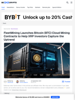 FleetMining Launches Bitcoin (BTC) Cloud Mining Contracts