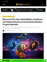 Bitcoin ETFs See $946 Million Outflows as Federal Reserve Uncertainty Rattles Crypto Markets - CoinCentral