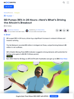 SEI Pumps 36% in 24 Hours—Here’s What’s Driving the
Altcoin’s Breakout