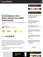 Brad Garlinghouse: Here’s Ripple’s Valuation Post–$500M Capital Injection