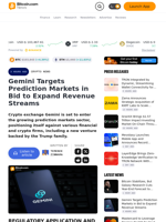 Gemini Targets Prediction Markets in Bid to Expand Revenue Streams – Crypto News Bitcoin News