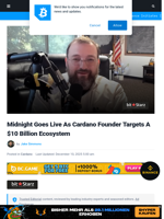 Midnight Goes Live: Cardano Founder Targets $10B Ecosystem