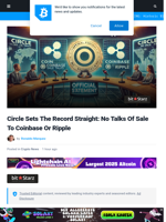 Circle Sets The Record Straight: No Talks Of Sale To Coinbase Or Ripple | Bitcoinist.com