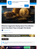 Ethereum Aggressive Buying Spree From Bitmine - Here’s How Much They’ve Bought This Month | Bitcoinist.com