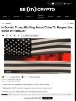 Is Donald Trump Bluffing About China To Reopen Hormuz?