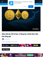 Mùa Altcoin 2025: 3 động lực chính thúc đẩy tăng giá