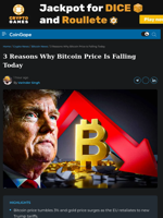 3 Reasons Why Bitcoin Price Is Falling Today