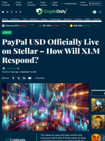PayPal USD Officially Live on Stellar – How Will XLM Respond? - Crypto Daily