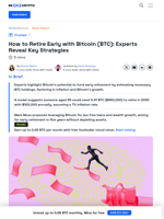 How to Retire Early With Bitcoin? Experts Weigh In
