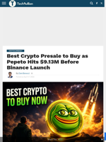 Best Crypto Presale to Buy as Pepeto Hits $9.13M Before Binance Launch - TechBullion