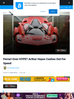 Ferrari Over HYPE? Arthur Hayes Cashes Out for Speed