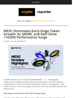 MEXC Dominates Early-Stage Token Growth: AI, MEME, and DeFi Drive +1625% Performance Surge