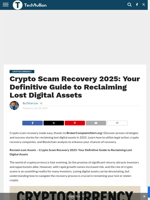 Crypto Scam Recovery 2025: Your Definitive Guide to Reclaiming Lost Digital Assets - TechBullion