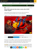 Javier Milei-endorsed Libra token crashes after $107M insider rug pull