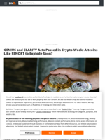 GENIUS and CLARITY Acts Passed in Crypto Week: Altcoins Like $SNORT to Explode Soon? - Brave New Coin