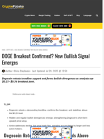 DOGE Breakout Confirmed? New Bullish Signal Emerges