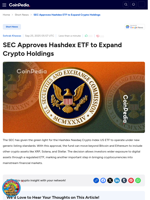 SEC Approves Hashdex ETF to Expand Crypto Holdings
