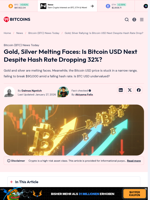 Gold, Silver Rallying: Is Bitcoin USD Next Despite Hash Rate Drop?