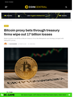 Bitcoin proxy bets through treasury firms wipe out 17 billion losses