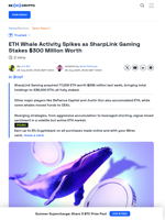 SharpLink Gaming Stakes 77,000 Ethereum