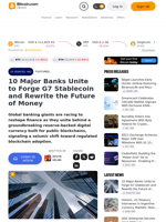 10 Major Banks Unite to Forge G7 Stablecoin and Rewrite the Future of Money – Featured Bitcoin News