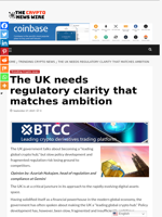 The UK needs regulatory clarity that matches ambition - The Crypto News Wire