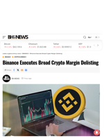 Binance Executes Broad Crypto Margin Delisting - Latest cryptocurrency news