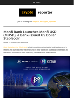 Monfi Bank Launches Monfi USD (MUSD), a Bank-Issued US Dollar Stablecoin